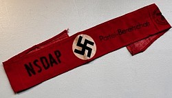 Nazi NSDAP Partei-Bereitschaft (Party Preparadness) Kreisleitung Armband...$80 SOLD