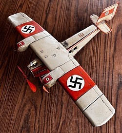 Nazi-Era 1930's German-Made Mechanical Toy Airplane...$625 SOLD