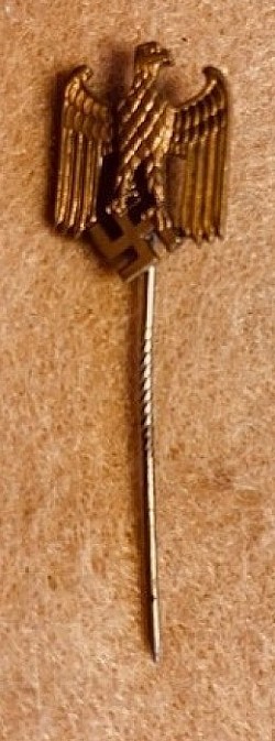 Nazi Wehrmacht Eagle/Swastika Stickpin...$35 SOLD