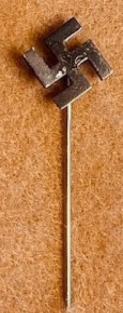 Nazi NSDAP Party Eagle/Swastika Stickpin Marked “RZM M1/8