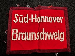 Nazi SA Flag Gau “Süd-Hannover Braunschwieg” Corner Patch...$175 SOLD