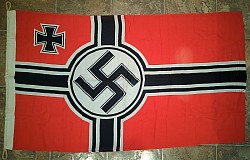 Nazi Battle Flag with Rope Halyard Loops...$450 SOLD