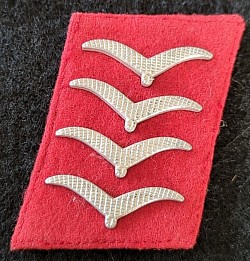 Nazi Luftwaffe Flak Oberfeldwebel Rank Collar Tab...$25 SOLD