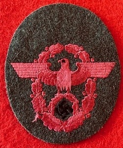 Original Nazi Fire Police NCO Sleeve Eagle...$95 SOLD