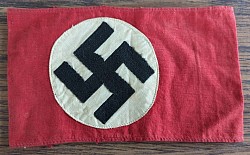 Nazi NSDAP Swastika Multi-Piece Armband with SA Marking...$185 SOLD