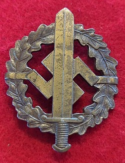 Nazi SA Sports Badge in Bronze by Karl Hensler...$60 SOLD