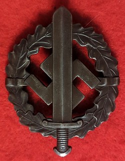 Nazi SA Sports Badge in Bronze by Berg & Nolte...$65 SOLD