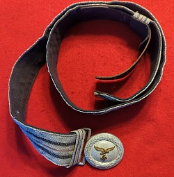 Nazi Luftwaffe Officer’s Brocade Belt with Buckle...$395 SOLD