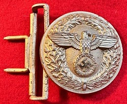 Nazi Political Leader's Belt Buckle Marked 