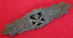 Nazi Bronze Close Combat Bar by Arbeitsgemeinschaft Metall und Kunststoff of Gablonz...$395 SOLD