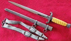 Nazi Army Officer's Dress Dagger by Carl Eickhorn with Hangers...$625 SOLD