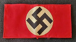 Nazi Swastika Armband with Sewn Ends...$110 SOLD