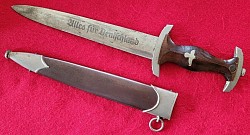 Nazi SA Dagger with RZM Maker's Code “M7/87/38”...$275 SOLD