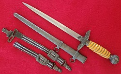 Nazi Luftwaffe Officer's 2nd Model Dagger with Hangers...$425 SOLD