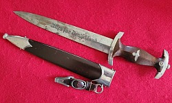 Nazi SA Dagger with RZM Maker's Code “M7/36” (E. & F. Hörster, Solingen Maker) with RZM-marked Hanger...$550 SOLD