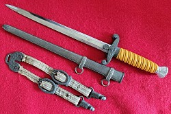Nazi Army Officer's Dagger by WKC of Solingen with Hangers...$475 SOLD