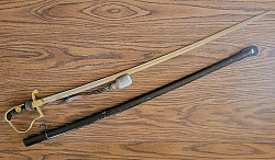 Nazi Army Officer's Sword by Alcoso with Brass Hilt (WWII Veteran Bring-back)...$675 SOLD