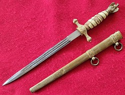 Nazi Kriegsmarine Officer's Dress Dagger by Carl Eickhorn...$395 SOLD