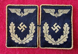 Mint Nazi Reichsbahn Official's Collar Tab Set...$100 set